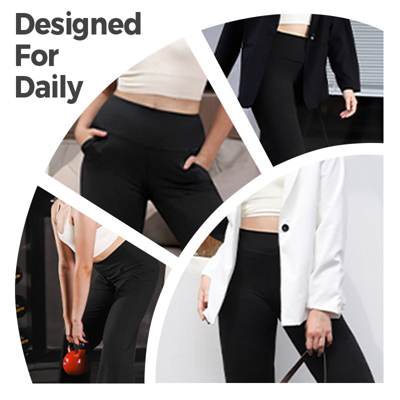 🎁 Hot Sale 50% OFF 🔥Women's high-waisted stretch yoga pants in a solid color