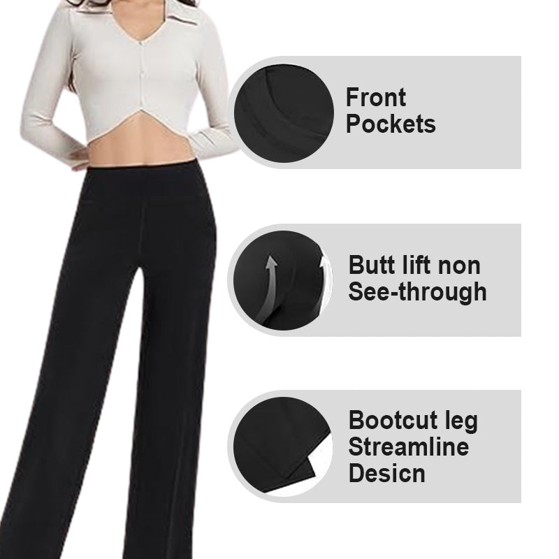 🎁 Hot Sale 50% OFF 🔥Women's high-waisted stretch yoga pants in a solid color