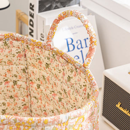✨2026 Hot Sale 50%OFF⌛Portable Floral Fabric Storage Basket