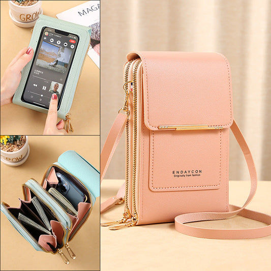 ⏳LAST DAY SALE 50% OFF💕Women's Touch Screen Mobile Phone Messenger bag