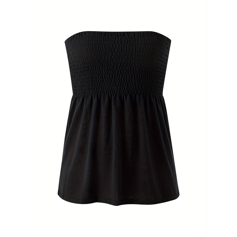 🔥Summer Hot Sale - Solid Chic Minimalist Basic Tube Top