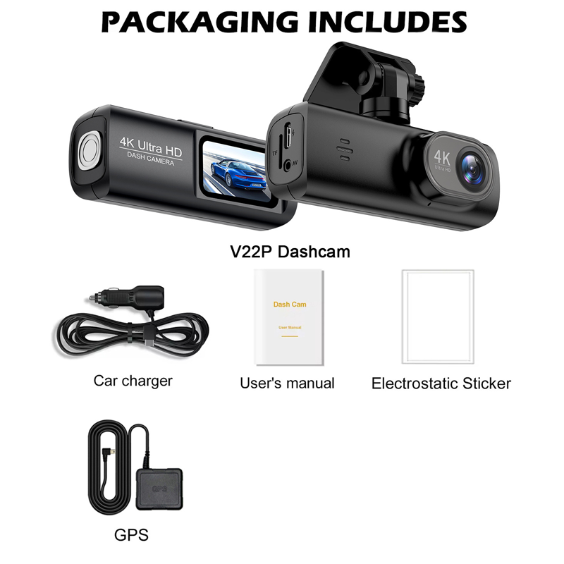 🏆🏆2025 flagship model 4K 📸dual-camera + GPS positioning dashcam