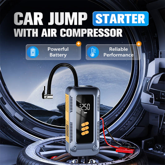 Portable Car Jump Starter with Air Compressor
