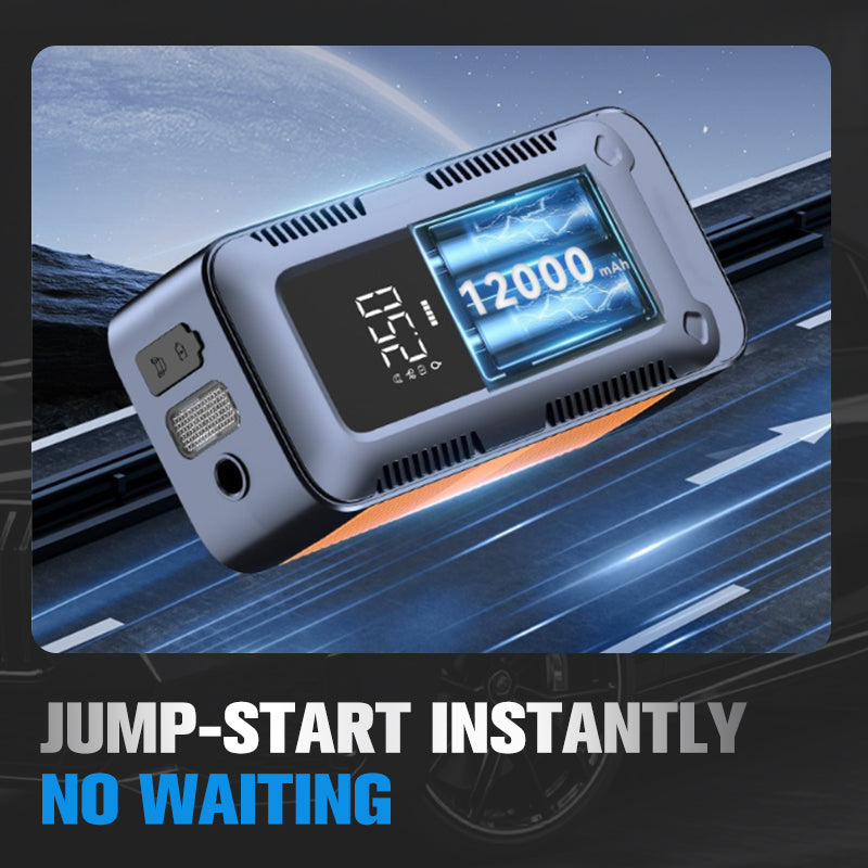 Portable Car Jump Starter with Air Compressor