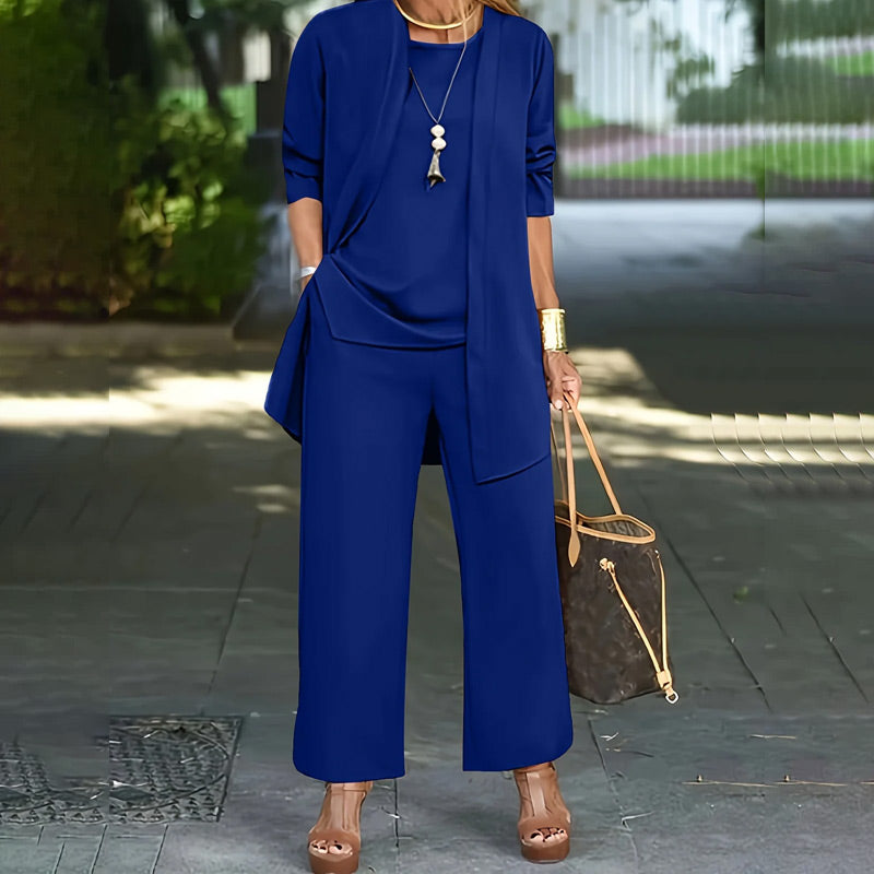 🎁2026 New Arrivals 50% OFF💥Elegant Women's Relaxed Fit 3-Piece Set👚👖