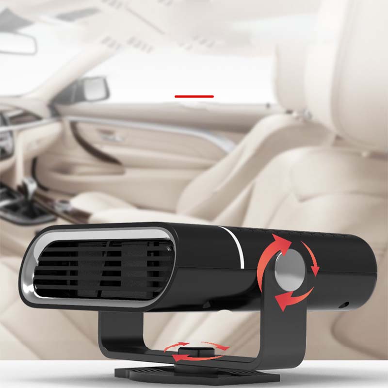 2-in-1 Portable Car Heater with 360° Rotation