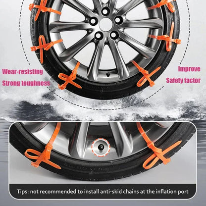 🔥2026 New Year Save 50% Off 🔥⛓️Universal Reusable Anti-skid Nylon Tire Chains❄️