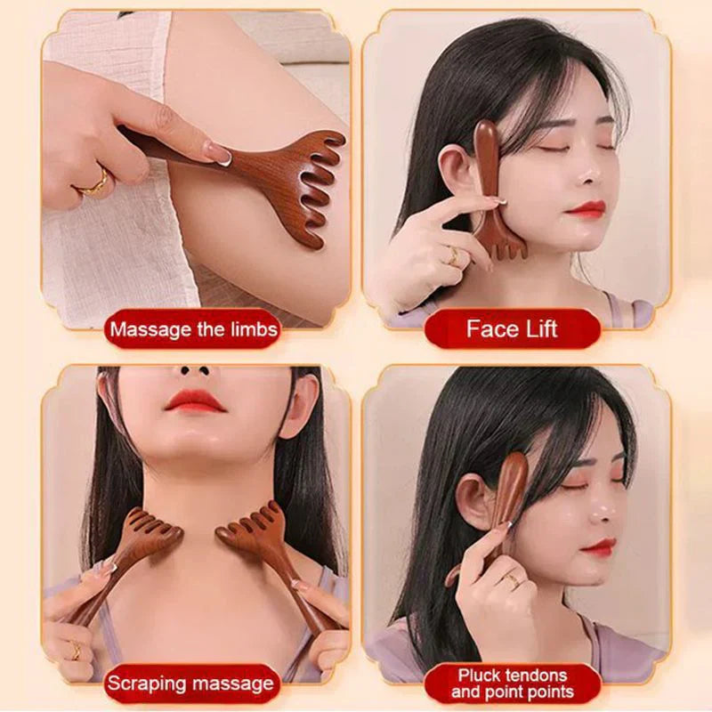 5-Speed Handheld Massager Ring with Adjustable Belt