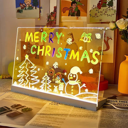 ✨ Erasable Light-Up Acrylic Drawing & Message Board