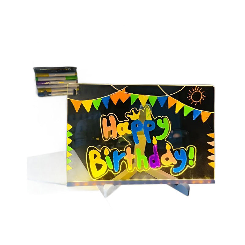 ✨ Erasable Light-Up Acrylic Drawing & Message Board