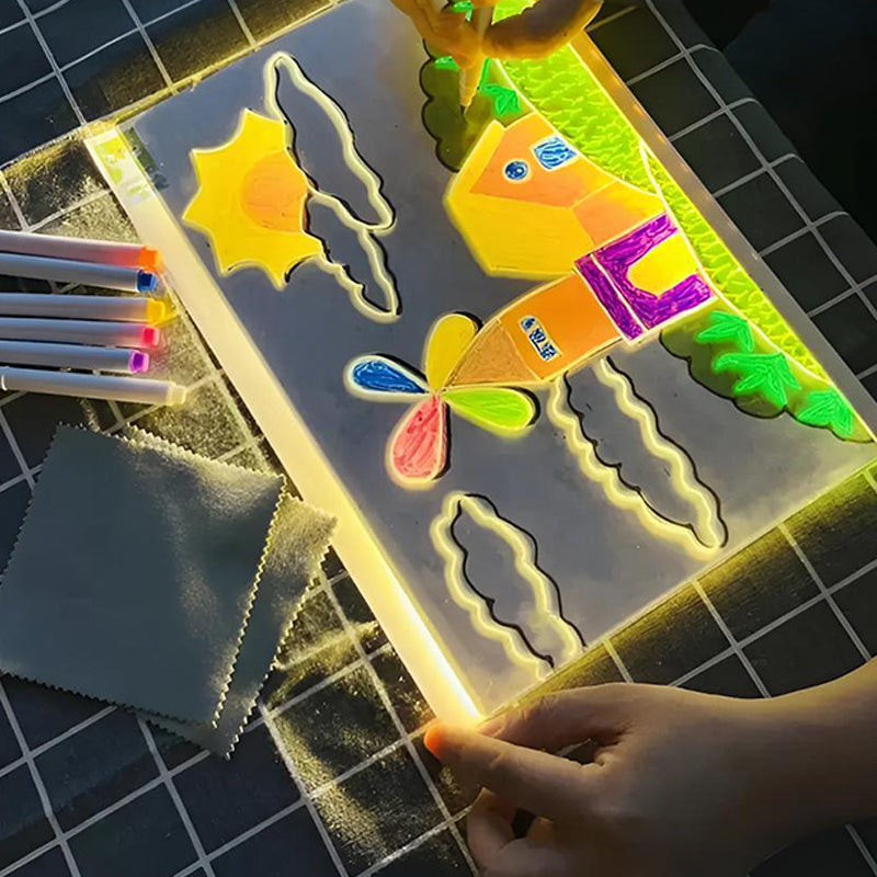 ✨ Erasable Light-Up Acrylic Drawing & Message Board