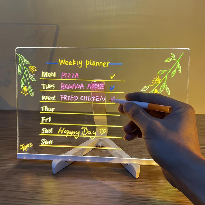 ✨ Erasable Light-Up Acrylic Drawing & Message Board