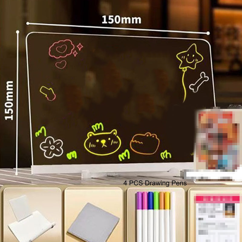 ✨ Erasable Light-Up Acrylic Drawing & Message Board