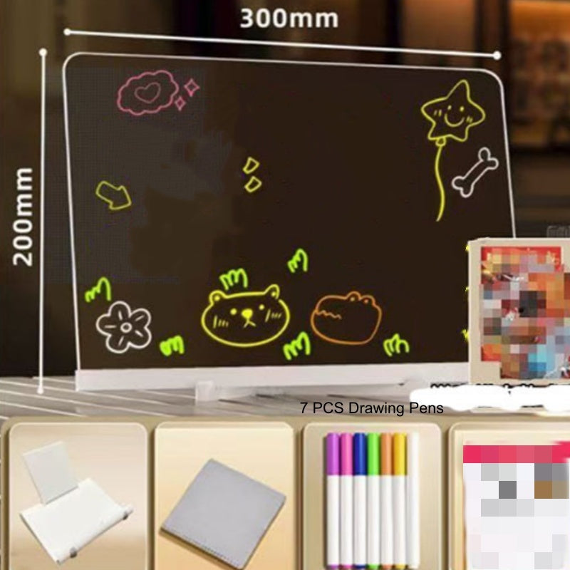 ✨ Erasable Light-Up Acrylic Drawing & Message Board