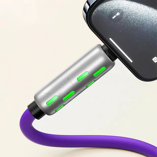 🌈 RGB 4-in-1 Multi-Connector Fast Charging Cable