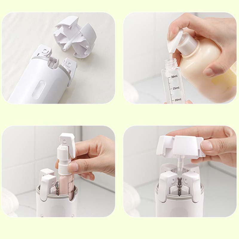 📢📢50%  OFF !! ⏰ 4-in-1 Refillable Travel Dispenser Bottles