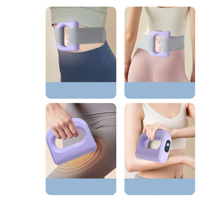 5-Speed Handheld Massager Ring with Adjustable Belt