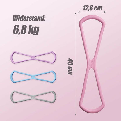 🎁Final Hours Flash Sale $22.99!!⚡Figure 8 TPE Resistance Bands – Yoga & Gym Training Gear