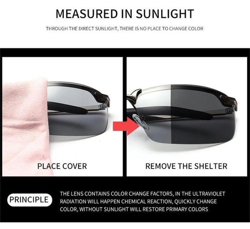 🥳2026 HOT SALE🥳💞50K+ SOLD!🕶️🌦️ Upgraded Photochromic Lenses 50% OFF! Anti-glare polarization meets smart light adaptation. A stylish, intelligent choice for your eyes. 💎😎