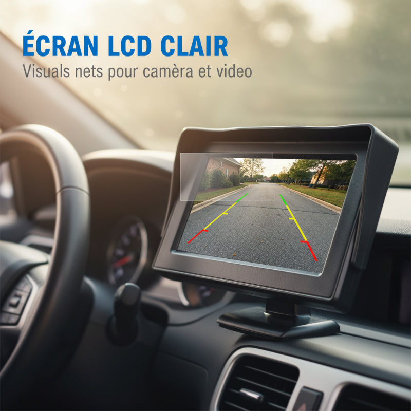 🥳2026 HOT SALE🥳💞50K+ SOLD!🚗🔌 Park with Confidence & Clarity! 4.3" HD Car Display with Auto Reverse Camera – 50% OFF! ⚡📹