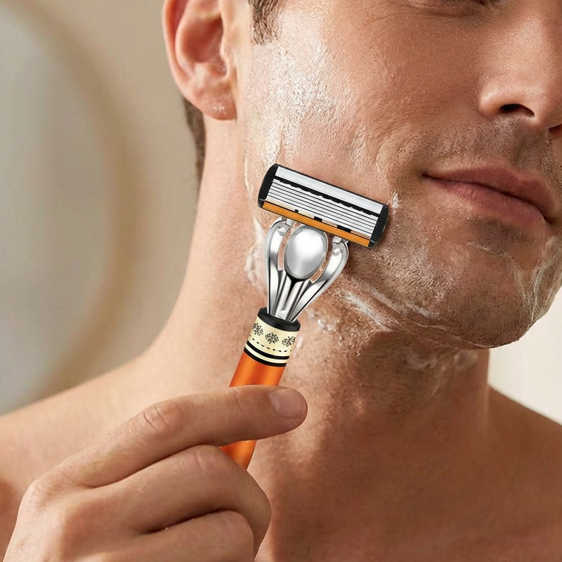 🪒 Multi-Blade Razor Handle & Refill Set