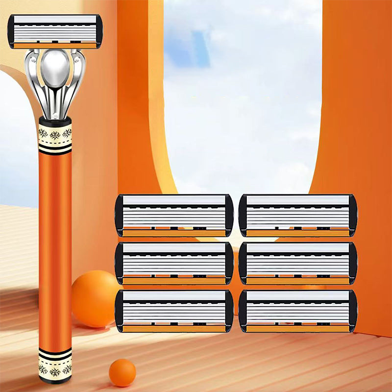 🪒 Multi-Blade Razor Handle & Refill Set