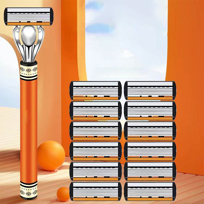 🪒 Multi-Blade Razor Handle & Refill Set