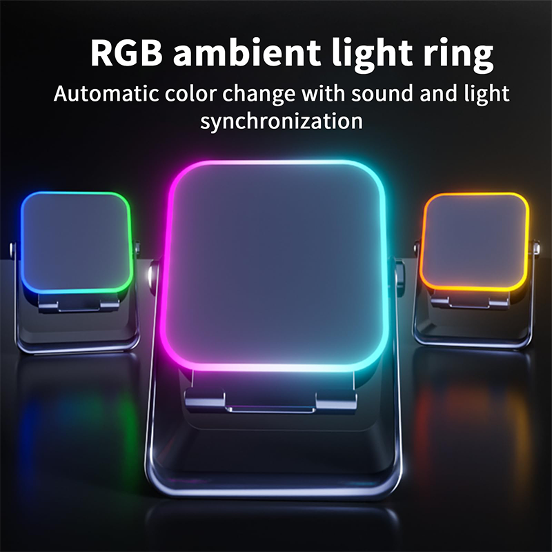🔊 5-in-1 Bluetooth Speaker with Induction Charging & Adjustable Phone Stand