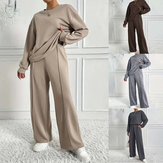 🏖️50% off!🌞Women's Cozy Long-Sleeve Top & Pants Set🆒