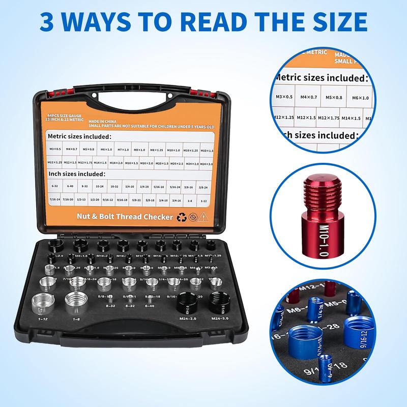 💐50% OFF ! Pro Thread Gauge Kit – Precise Inspection of Fasteners ⚙️🔍【Exceptional Price】