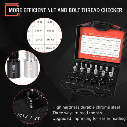 💐50% OFF ! Pro Thread Gauge Kit – Precise Inspection of Fasteners ⚙️🔍【Exceptional Price】