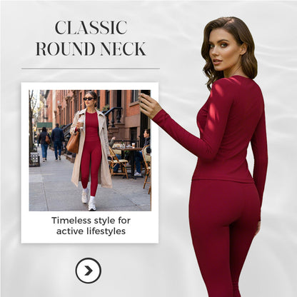 Women's Quick-Dry Top & Pants Workout Set