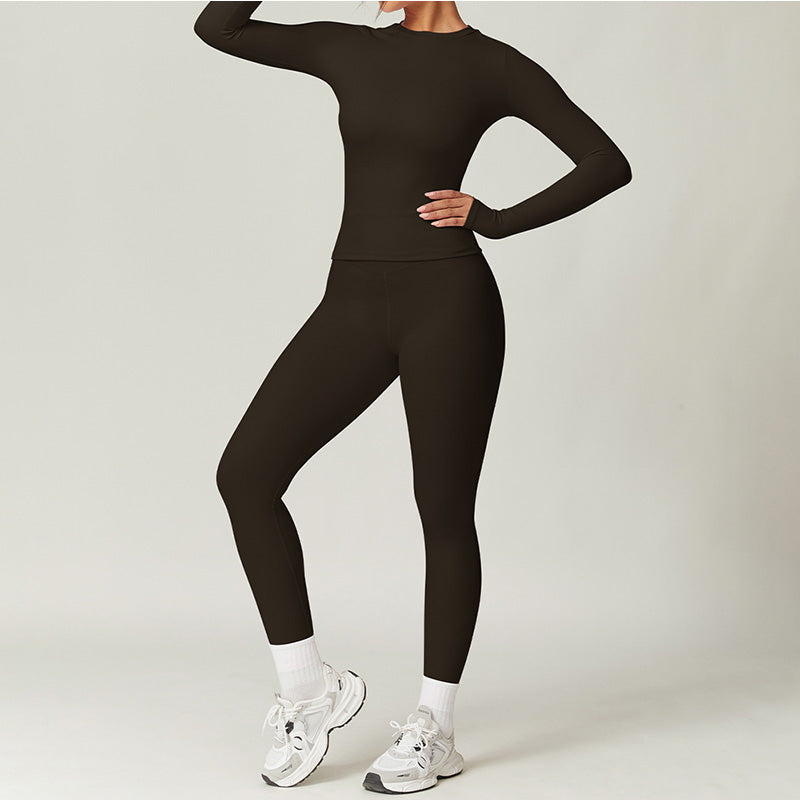 Women's Quick-Dry Top & Pants Workout Set
