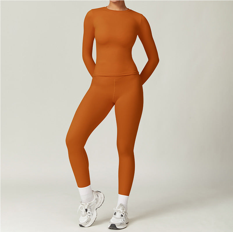 Women's Quick-Dry Top & Pants Workout Set