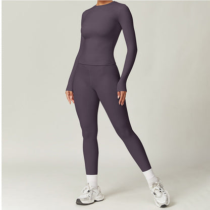 Women's Quick-Dry Top & Pants Workout Set
