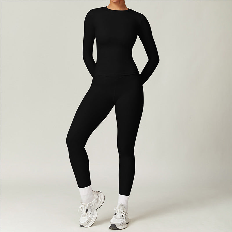 Women's Quick-Dry Top & Pants Workout Set