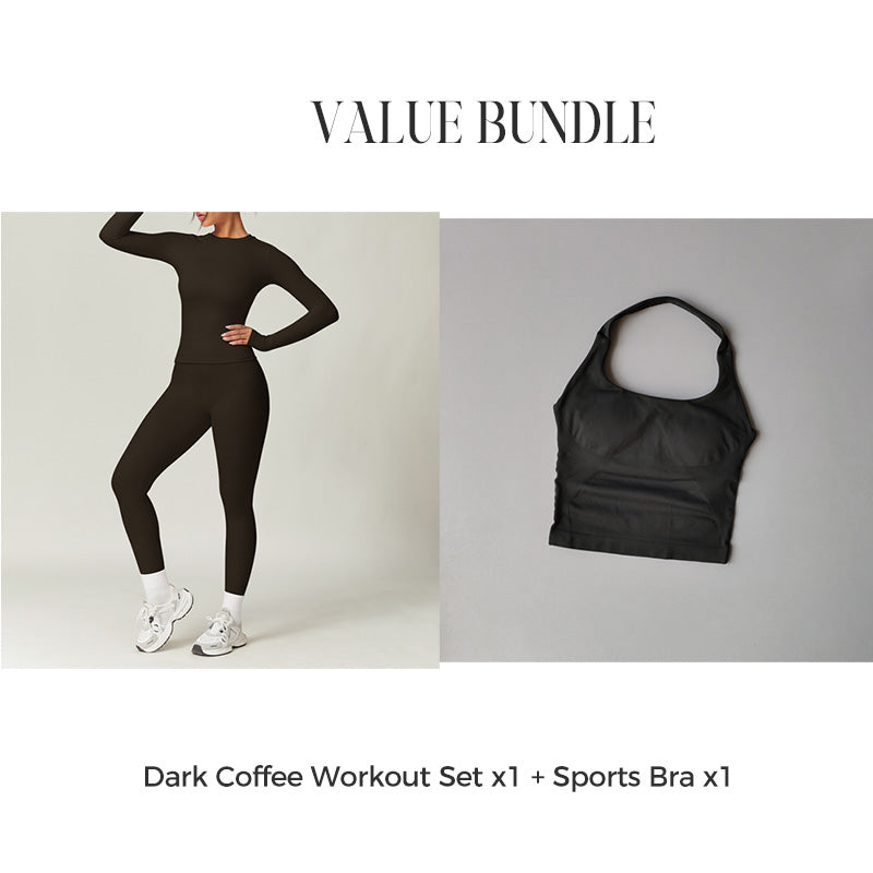 Women's Quick-Dry Top & Pants Workout Set