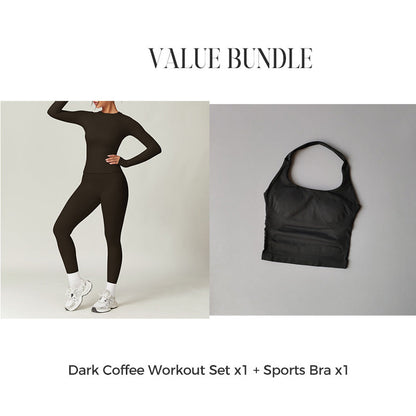 Women's Quick-Dry Top & Pants Workout Set