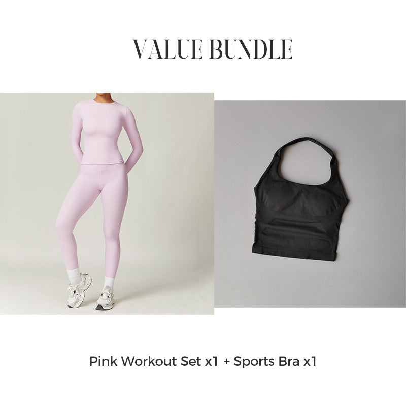 Women's Quick-Dry Top & Pants Workout Set