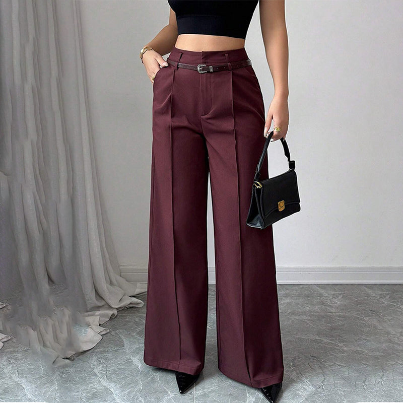 ⏳Limited-time 50% off⏰Women‘s Wide-Leg Trousers with Belt🎗️👖