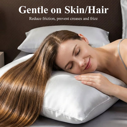 Plain satin flat sheet🛏️As soon as it touches the skin, it provides an exceptionally soothing feeling, making it ideal for sleep.😴