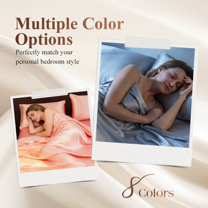 Plain satin flat sheet🛏️As soon as it touches the skin, it provides an exceptionally soothing feeling, making it ideal for sleep.😴