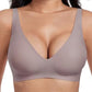 💕 Jelly Wireless Womens Comfortable Wireless Bras Push Up Bra Seamless Tshirts Bras Deep V Everyday Bras
