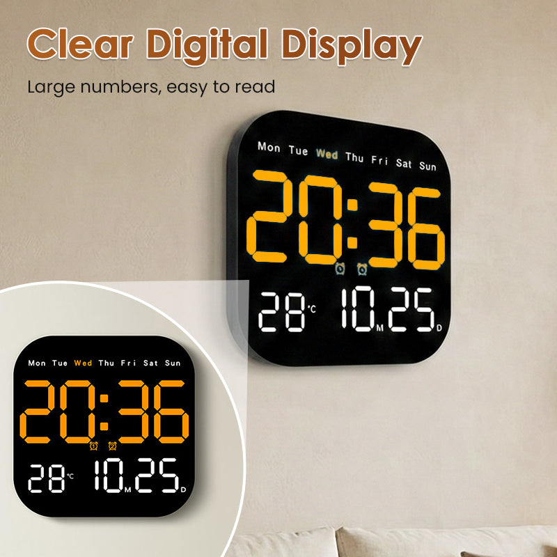 🥳2026 HOT SALE🥳💞50K+ SOLD!💥🕰️🛏️ 50% OFF! Home & Office Digital Clock – Gentle wake-up, no startling alarms! Adjustable brightness, quiet at night. Shows temperature too. A reliable companion for your daily routine. 🌙✨