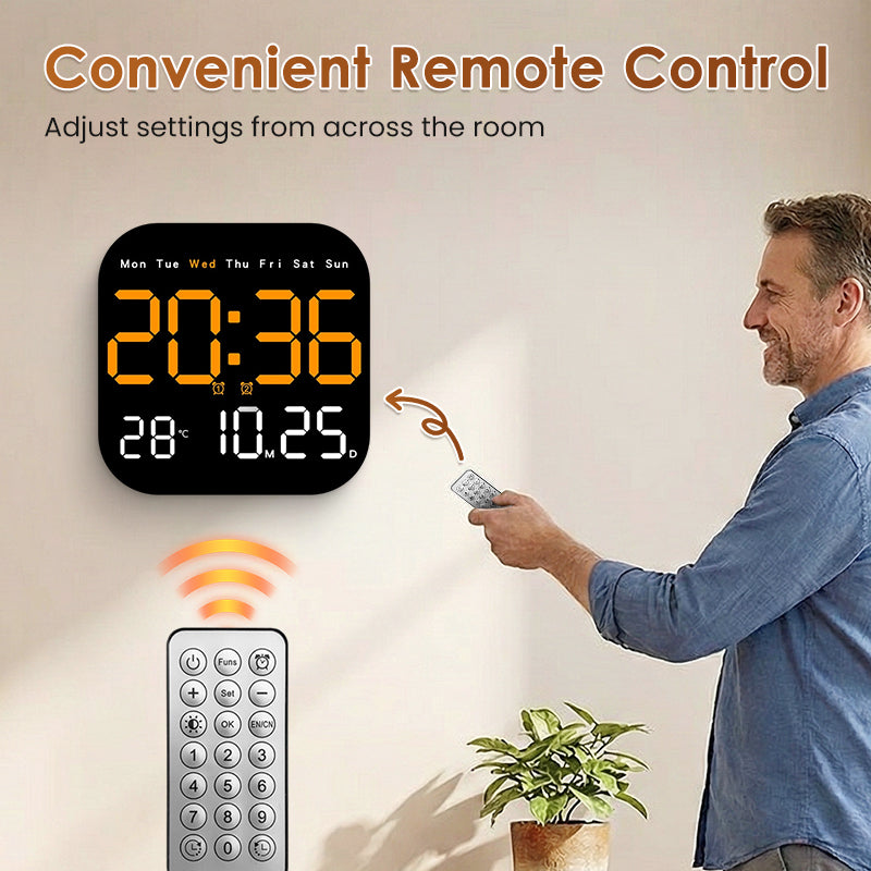 🥳2026 HOT SALE🥳💞50K+ SOLD!💥🕰️🛏️ 50% OFF! Home & Office Digital Clock – Gentle wake-up, no startling alarms! Adjustable brightness, quiet at night. Shows temperature too. A reliable companion for your daily routine. 🌙✨