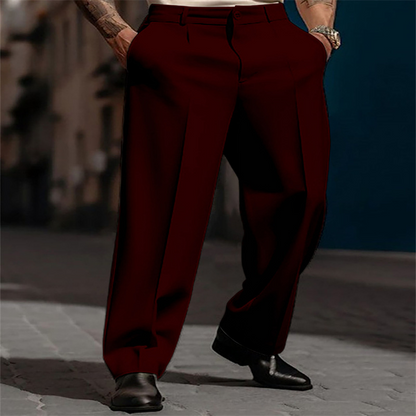 🥳2026 HOT SALE🥳💞50K+ SOLD!☀️☕50% OFF! Men's Casual Wide-Leg Pants – Breezy pleated front, easy pull-on style. Dress up or down for any summer day. A wardrobe essential. 👖🕊️