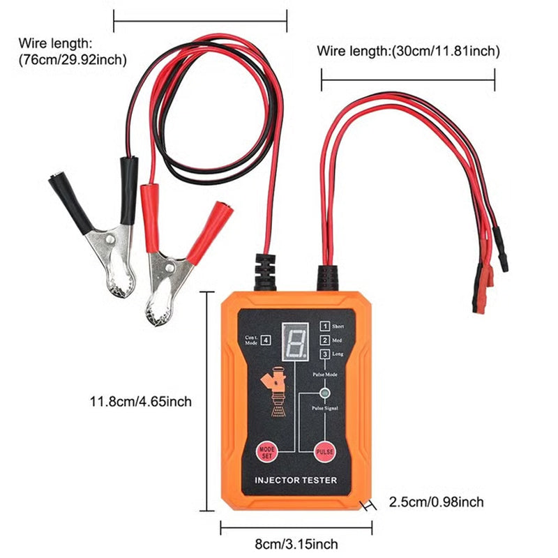 💎 60% OFF! 💎 Professional 4-Mode Fuel Injector Tester & Cleaner Tool – Precise Diagnostics, 12V Convenience & Clear LED Display for On-the-Go Mechanics 🛠️🚗