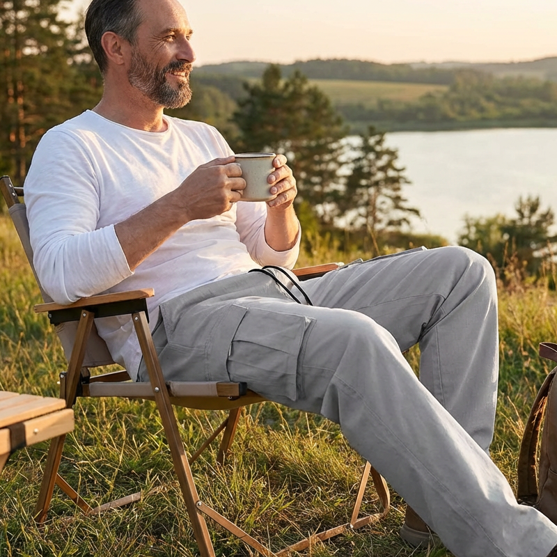 💎 50% OFF! 💎 Men's Casual Cargo Pants – Multi-Pocket, Adjustable Waist & Durable Straight-Leg Fit for Everyday Wear 🎒👖