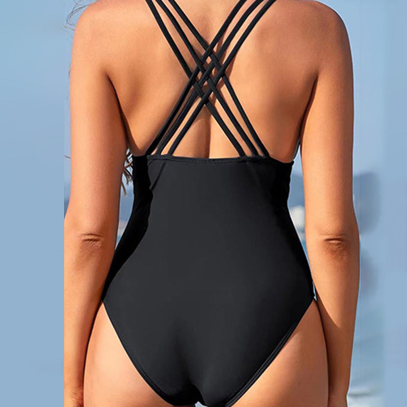🥳2026 HOT SALE🥳💞50K+ SOLD!🌊👑 50% OFF! Halter Tie Backless Swimsuit – Flattering one-piece, elegant open back. Adjustable halter, comfortable fit. Feel gorgeous at the beach. ☀️🦋