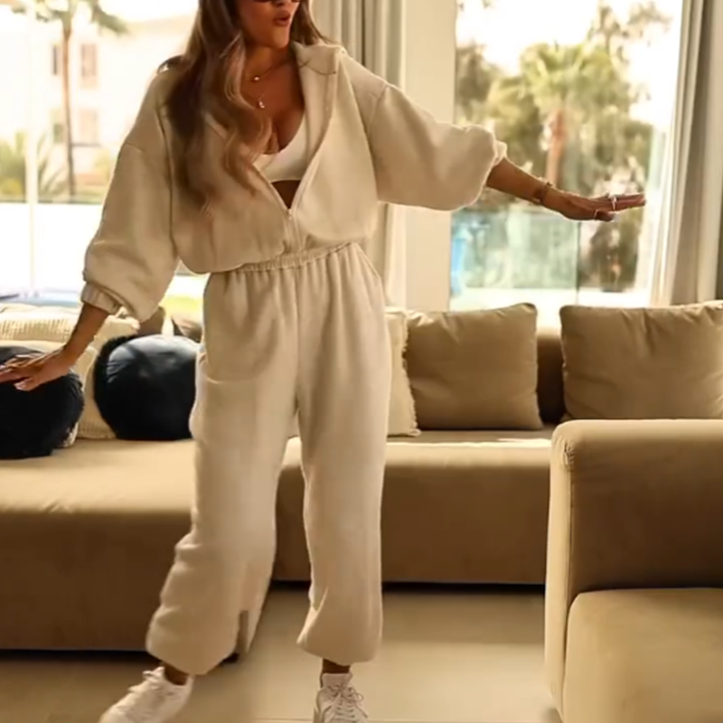 💎 50% OFF!!! 💎 Women's Casual Hooded Jumpsuit – Soft Cotton, Wide-Leg & Slanted Pockets for Effortless Comfort 🌿🧥